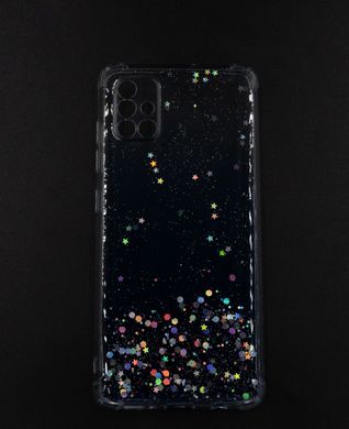 Накладка SP Confetti для Samsung A51 white blue