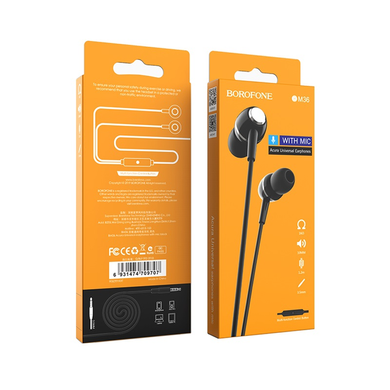 Наушники Borofone BM36 Acura with mic black