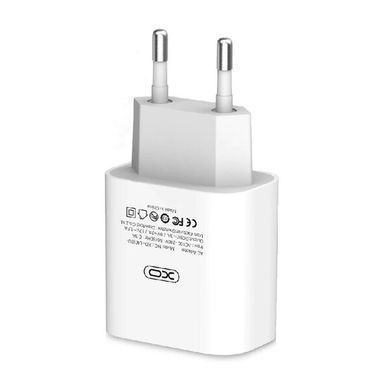 Сетевое зарядное устройство XO L40 PD FC 18W Type-C to Lightning 1m white