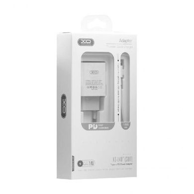 Сетевое зарядное устройство XO L40 PD FC 18W Type-C to Lightning 1m white