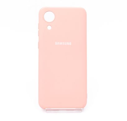 Силіконовий чохол Full Cover для Samsung A03 Core pink