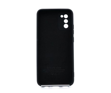 Силіконовий чохол Full Cover для Samsung A02S black без logo