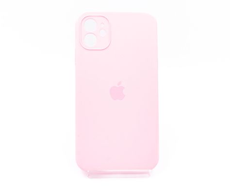 Силіконовий чохол Full Cover Square для iPhone 11 light pink Full Camera