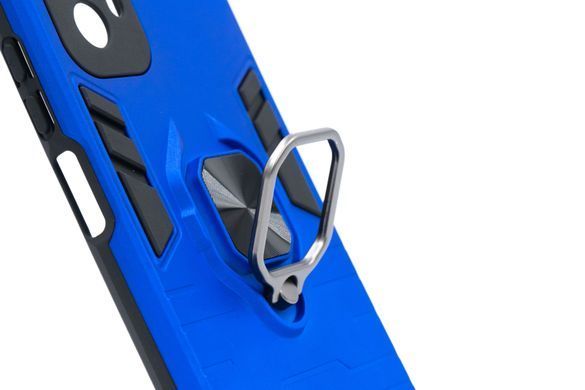 Чехол SP Transformer Ring for Magnet для Xiaomi Redmi Note 10 Pro blue противоударный