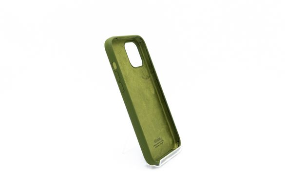 Силіконовий чохол Full Cover для iPhone 12 Pro Max dark olive