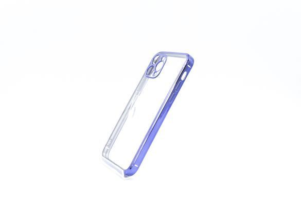 Силіконовий чохол Сlear для iPhone 11 Pro violet Full Camera з глянсовою окантовкою