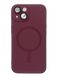 Чохол Color TPU MagSafe для iPhone 14 wine red Full Camera