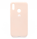 Силиконовый чехол Full Cover для Huawei Y7 2019 pink sand