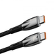 Кабель Baseus Glimmer Series Fast Charging Type-C to Type-C 100W 1m black