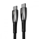 Кабель Baseus Glimmer Series Fast Charging Type-C to Type-C 100W 1m black