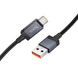Кабель Hoco X118 Generous 5A charging data cable with display Type-C 1m black