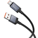 Кабель Hoco X118 Generous 5A charging data cable with display Type-C 1m black