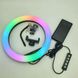 Кольцевая светодиодная Led лампа для селфи MJ33 33 см с зажимом для телефона 6 colors