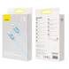 USB кабель Baseus Crystal Shine Series Lightning 2.4A/2m CAJY001203 light blue
