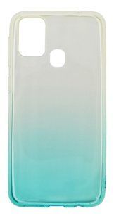 Силиконовый чехол Gradient Design для Samsung M31 white turquoise