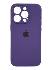 Силіконовий чохол Full Cover для iPhone 15 Pro ultra violet Full camera