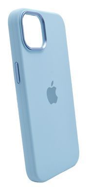 Силиконовый чехол Metal Frame and Buttons для iPhone 14 lilac blue