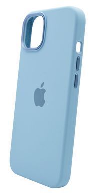 Силиконовый чехол Metal Frame and Buttons для iPhone 14 lilac blue