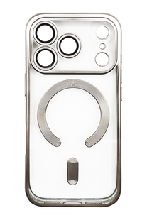 Чехол Metal Matte with MagSafe для iPhone 17 Pro Max natural titanium Full Camera