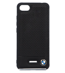Чехол BMW Logo замш для Xiaomi Redmi 6A black