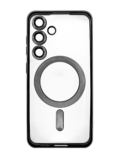 Чехол Fibra Chrome Magsafe для Samsung S24 black Full Camera