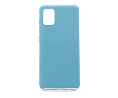 Силіконовий чохол Soft feel для Samsung A51 powder blue TPU Candy