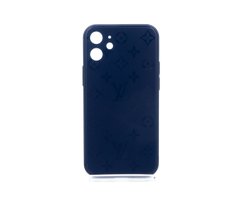 Чохол Glass Louis Vuitton для iPhone 12 mini blue Full Camera
