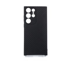 Чохол Carbon Edition для Samsung S23 ultra black Full camera