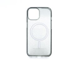 Чохол TPU Galaxy Sparkle MagSafe для iPhone 13/14 black+glitter