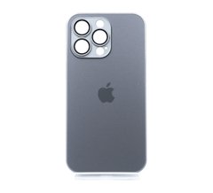 Чохол TPU+Glass sapphire matte case для iPhone 13 Pro Graphite black