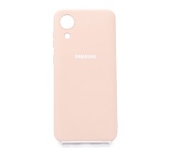 Силиконовый чехол Full Cover для Samsung A03 Core pink sand