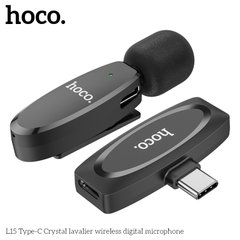 Мікрофон петличний HOCO L15 Type-C black