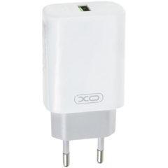 Сетевое зарядное устройство XO L85D QC3.0 (1USB/18W) +USB-MicroUSB white