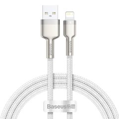 USB кабель Baseus CALJK-A02 Lightning 2.4A/1m white