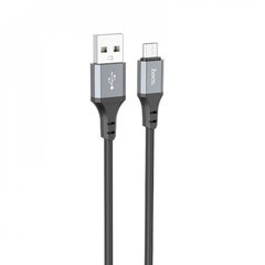 USB кабель Hoco X86 Spear Silicone Micro 2.4A 1m black