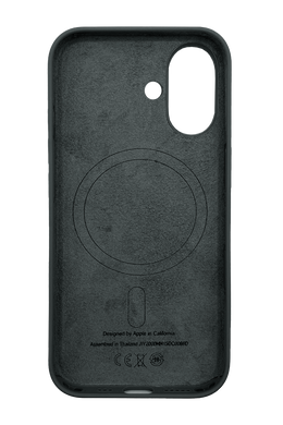 Силіконовий чохол with MagSafe для iPhone 17 black 1:1 Smart animation з кнопкою