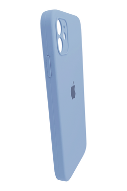 Силіконовий чохол Full Cover Square для iPhone 11 lilac blue Full Camera