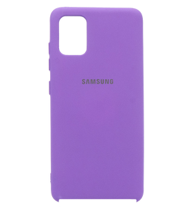 Силиконовый чехол Full Cover для Samsung A51 purple My Color