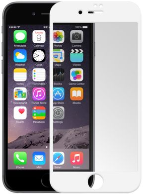 Защитное 4D стекло Gorila для iPhone 6/6S white