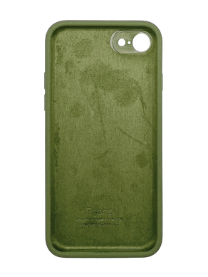 Силиконовый чехол Full Cover Square для iPhone 7/8 army green Full Camera