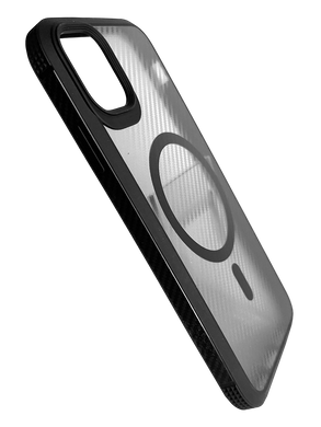 Чохол iPaky Carbone Clear with MagSafe для iPhone 13 black