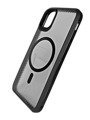 Чохол iPaky Carbone Clear with MagSafe для iPhone 13 black