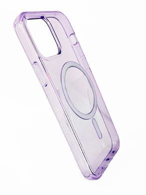 Чохол TPU Galaxy Sparkle MagSafe для iPhone 12Pro/12 purple+glitter