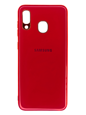 Накладка Soft Glass для Samsung A20/A30 red