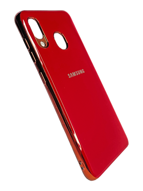 Накладка Soft Glass для Samsung A20/A30 red
