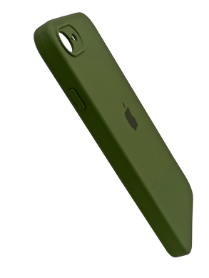 Силіконовий чохол Full Cover Square для iPhone 7/8/SE 2020 army green Full Camera