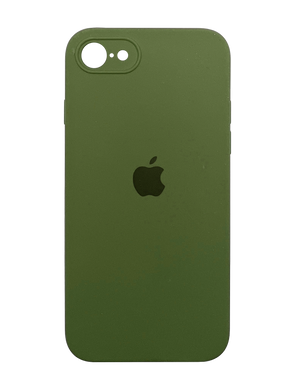 Силиконовый чехол Full Cover Square для iPhone 7/8 army green Full Camera