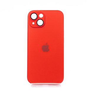 Чохол TPU+Glass sapphire matte case для iPhone 14 cola red