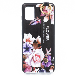 Силиконовый чехол Flower Rope для Samsung A51 black