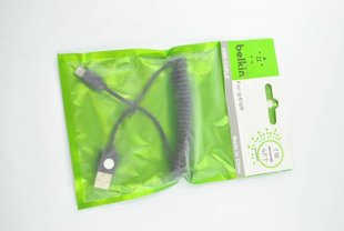 USB кабель BELKIN IPhone 4 1m (фирм.пакет. пружина) black